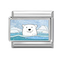 Polar Bear Italian Charm Link