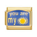 You Are My Sunshine Italian Charm Link
