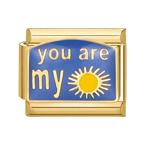 You Are My Sunshine Italian Charm Link