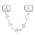 Silver Star Italian Charm Link