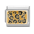 Multicolor Leopard Print Italian Charm Link