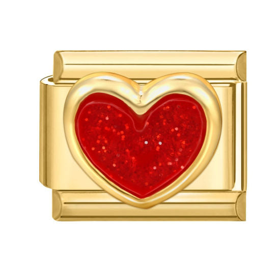 Red Heart Italian Charm Link