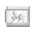 Silver Horse Italian Charm Link